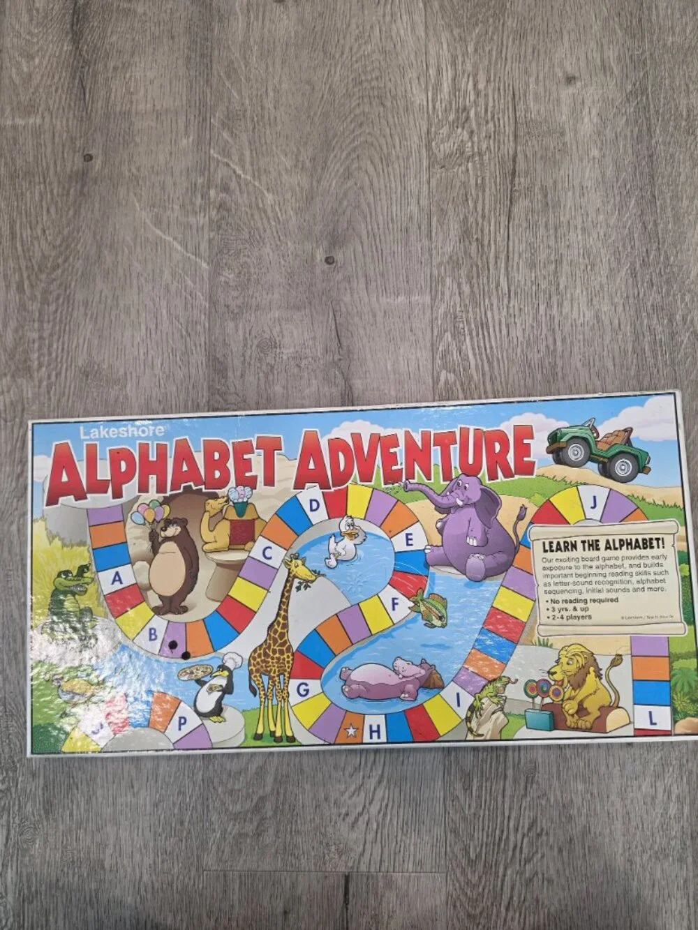 Alphabet Adventure Board Game By Lakeshore For Kids Ages 3+ Learn Letters